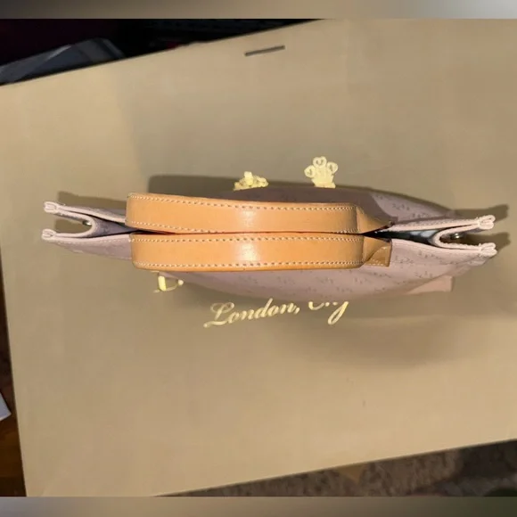 Dooney & Bourke Pink and Tan Totes with Monogram Patterns - Picture 3 of 10